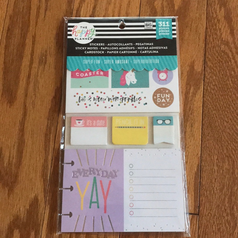 NWT Happy Planner Super Fun 🦄 accessory pack